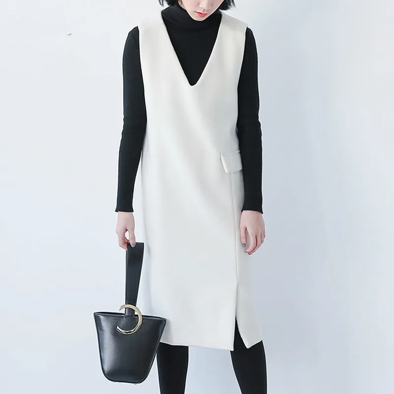 Women Customize Made Sundress Plus Size 3XS-10XL Vest Dress for Woman Ladies Autumn Winter Fashion Brief Woolen |