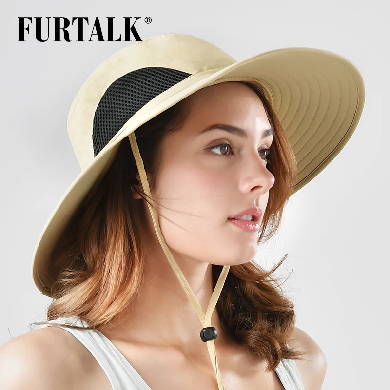 FURTALK Safari шляпы от солнца для мужчин и женщин Boonie с широкими полями ведро