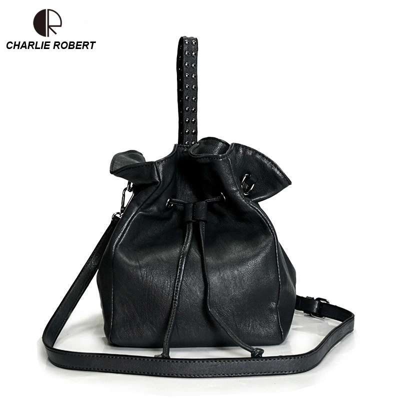 

2019 New Hot PU Solid Six Colors Casual Dress Women Lady Shoulder Bags New Winter Style String Beam Bag Crossbody Bags