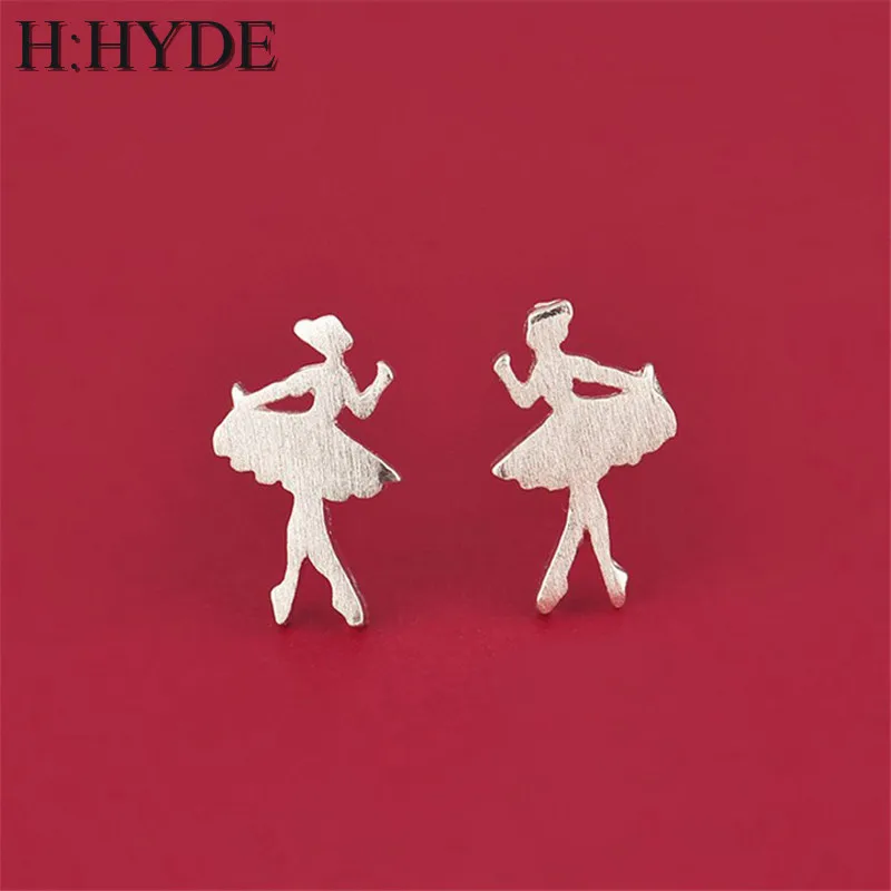 H:HYDE новые женские серьги милые балетные для девочек модные танцовщиц ювелирные