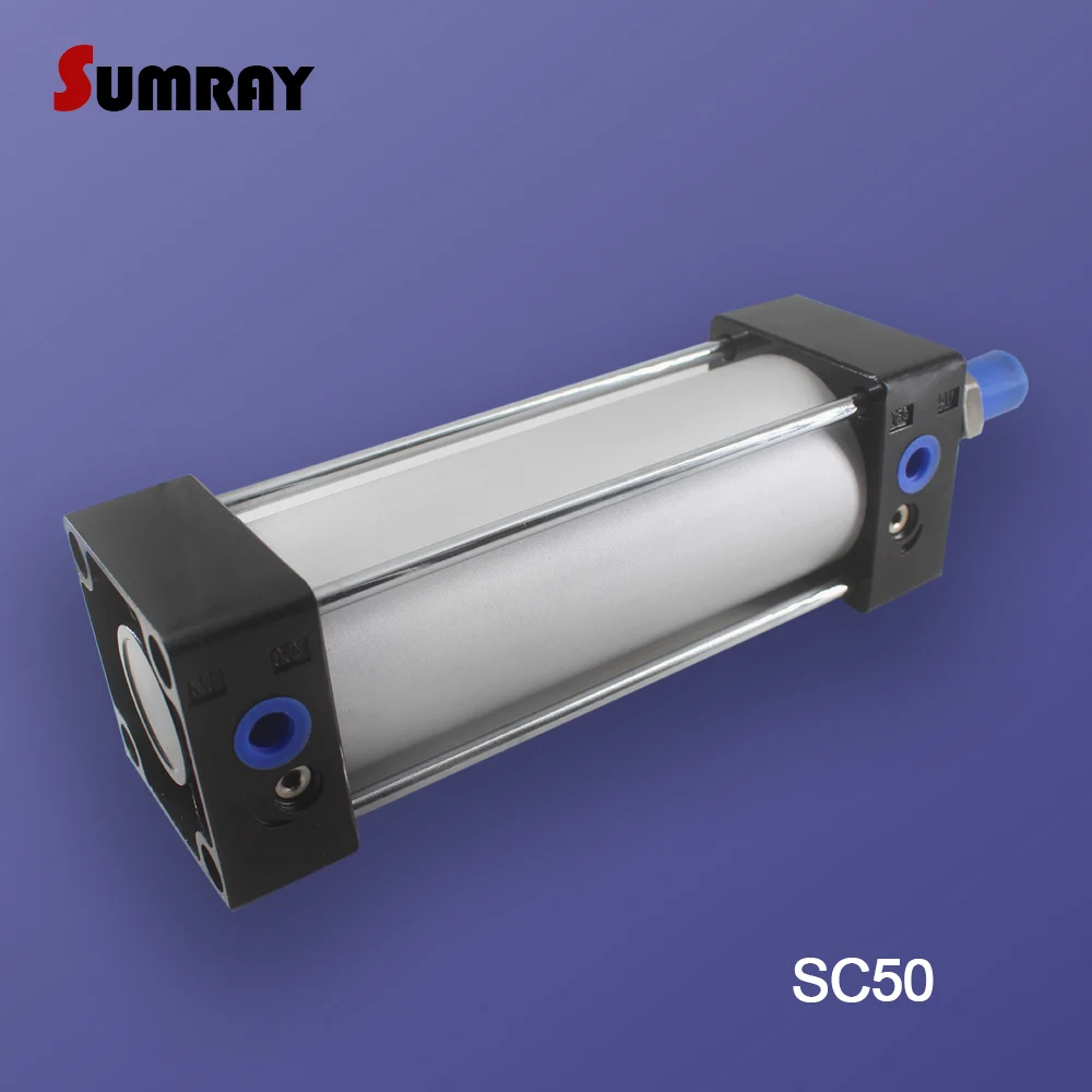 Пневматический цилиндр SUMRAY типа SC 50 мм отверстие 25/50/75/100/125/150/175/200 пневматический