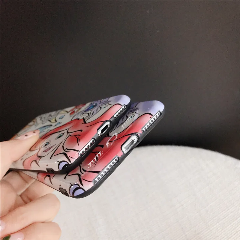 Новый чехол с изображением Русалочки для iPhone 6 s 7 8 Plus X XR XS MAX Hot Leuke мультяшный