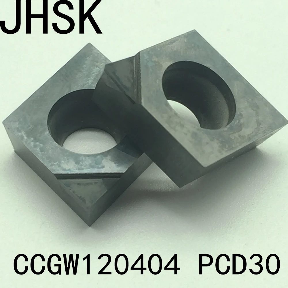 

2pcs CCGW120404 PCD30 Insert Diamond blade tools High cost performance