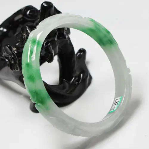 Горячая продажа 58 мм красивый китайский ручной резной изумрудно-зеленый