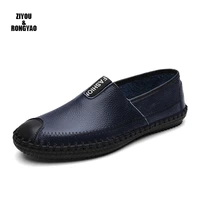 mens loafers casual shoes slip on formal luxury shoes men moccasins summer breathable leather shoes man sandals driving shoes