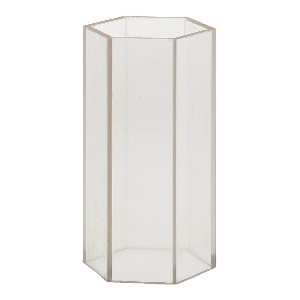 

Hexagon Plastic Clear Candle Mold Mould for DIY Candle Making Craft