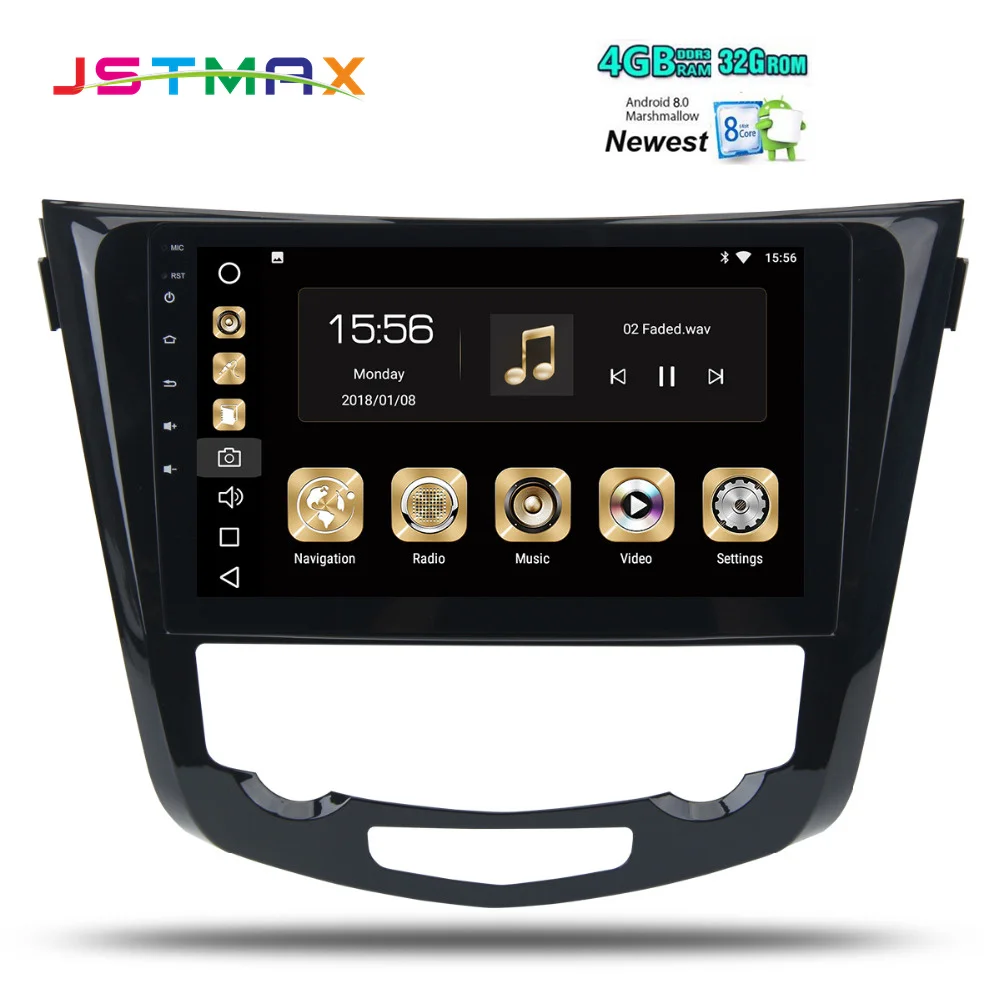 10 2 &quotAndroid 8 0 автомобиля gps радио плеер для Nissan X Trail 2014 2015 2016 2017 с Octa Core 4 Гб + 32 ГБ