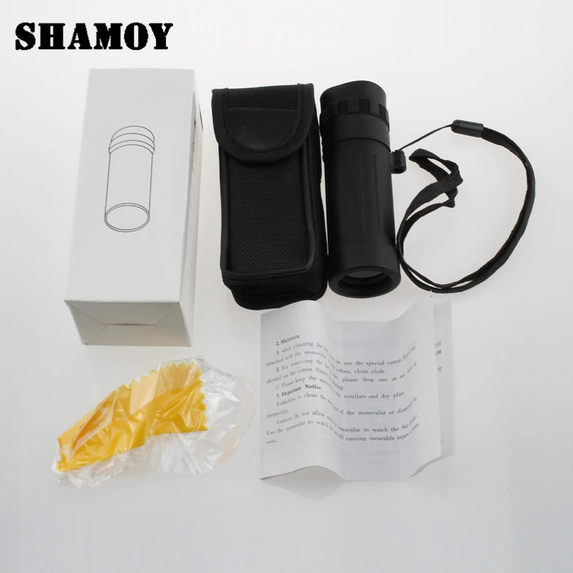 SHAMOY 8*21 натуральную Монокуляр Телескопы Портативный один телескоп Открытый Охота поле очки M821