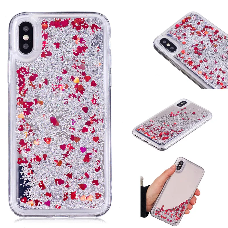 Динамический жидкий зыбучий песок блестящий чехол для телефона iPhone X XS Max XR