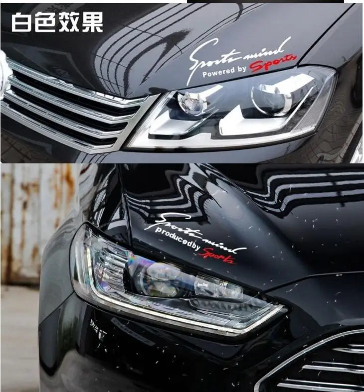 Автомобильные стильные спортивные световые наклейки для бровей Honda Civic 9 CR-V 4 3