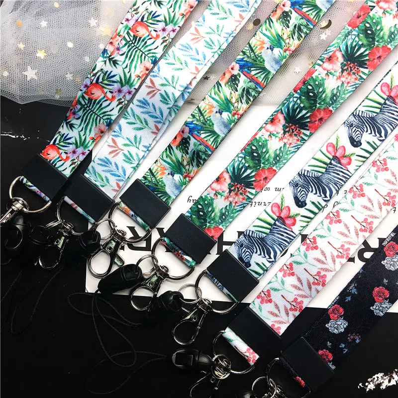 Весенние цветочные ремешки для ключей ID карты тренажерного зала мобильного