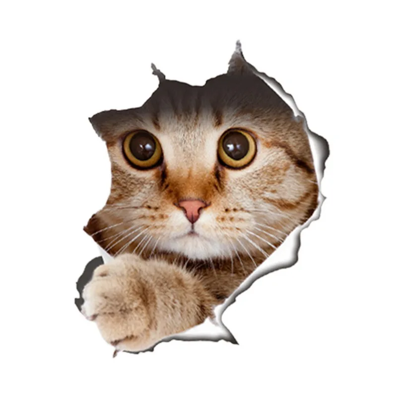 Hoomall 3D стены Стикеры Ванная комната туалет детская украшение s отверстие вид