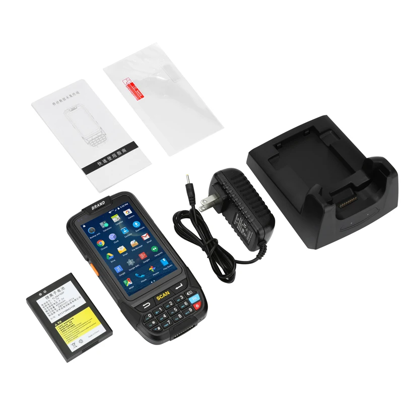 4G Портативный КПК Android 7 0 POS терминал сенсорный экран 1D 2D сканер штрих кода