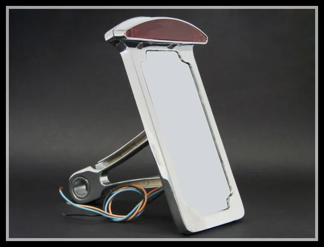 Хромированный вертикальный задний стоп-сигнал для номерного знака Harley Softail Tag |