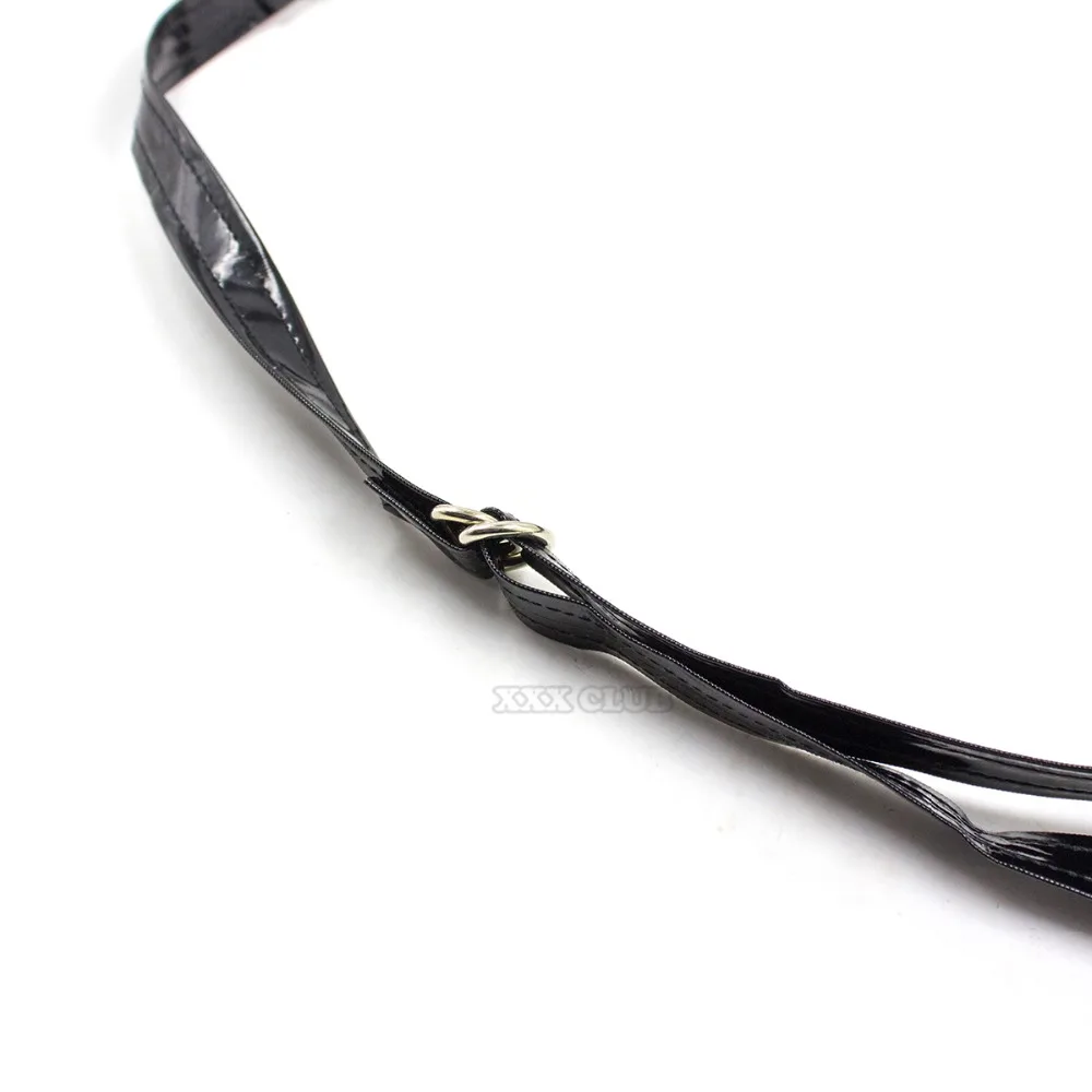 Тьерри Фетиш эротический ошейник бюстгальтер без чашек стринги на ремешке