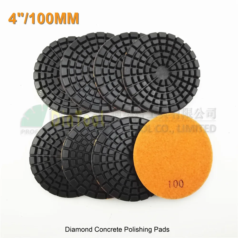 Diatool 8 шт. 100 мм утолщенной связке diamondconcrete пол возобновить полировки #100 бетона