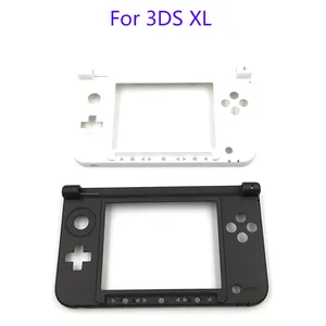 Запасная часть шарнира для Nintendo 3DS XL LL черная матовая Нижняя средняя оболочка корпуса