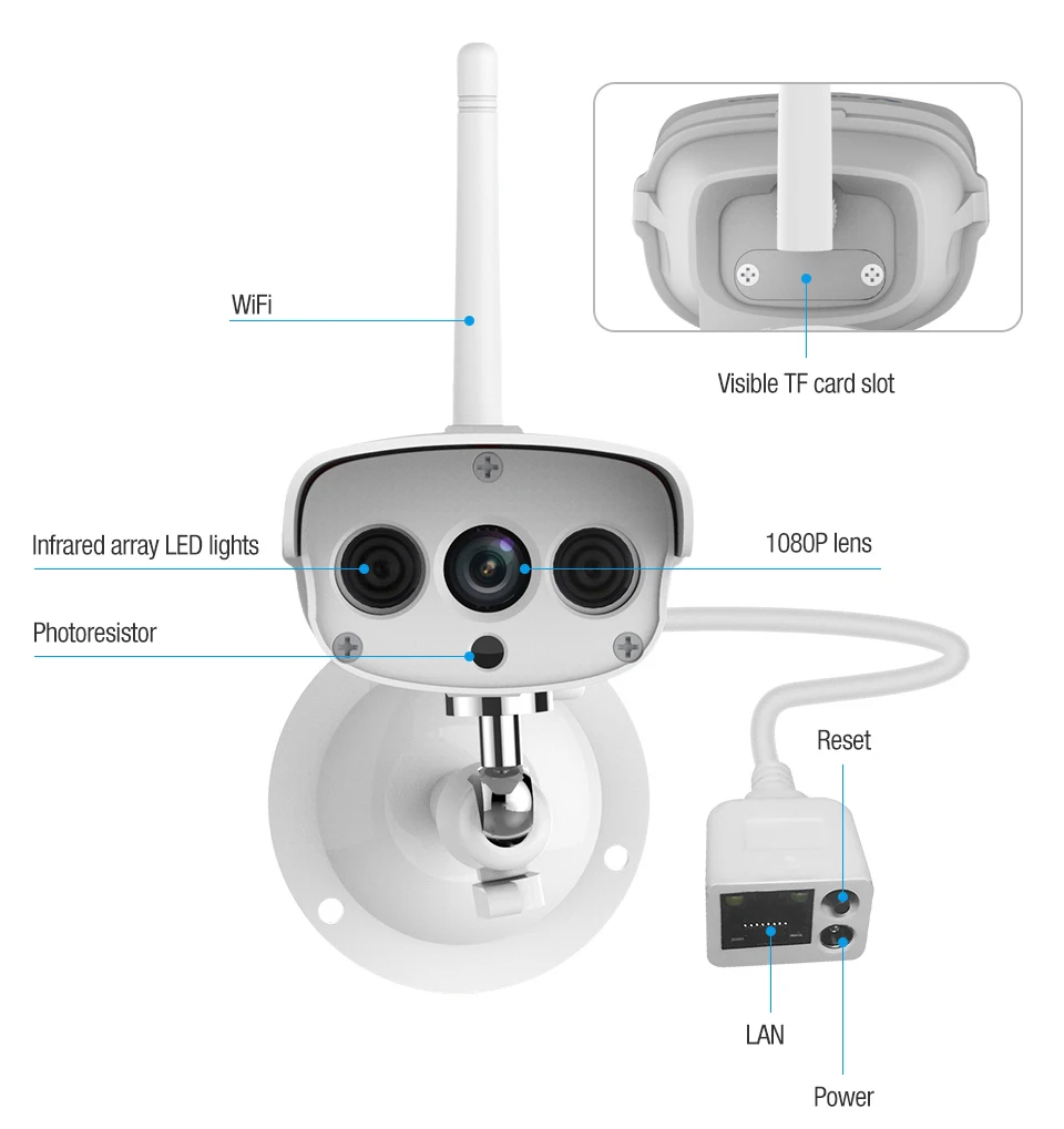 VStarcam C16S WiFi ip-камера наружная 1080 P Водонепроницаемая камера безопасности IR ночного видения мобильное Видеонаблюдение CCTV Камера