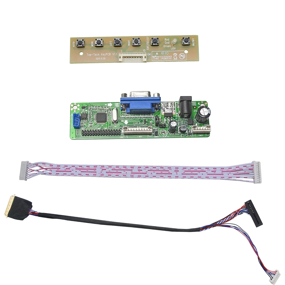 Универсальный конвертер VGA LVDS набор для платы ЖК контроллер DIY|Запасные части| |