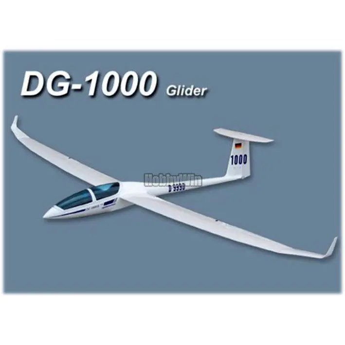 DG-1000 Электрический планер 2630 мм ARF стекловолокно и дерево RC модель парусник