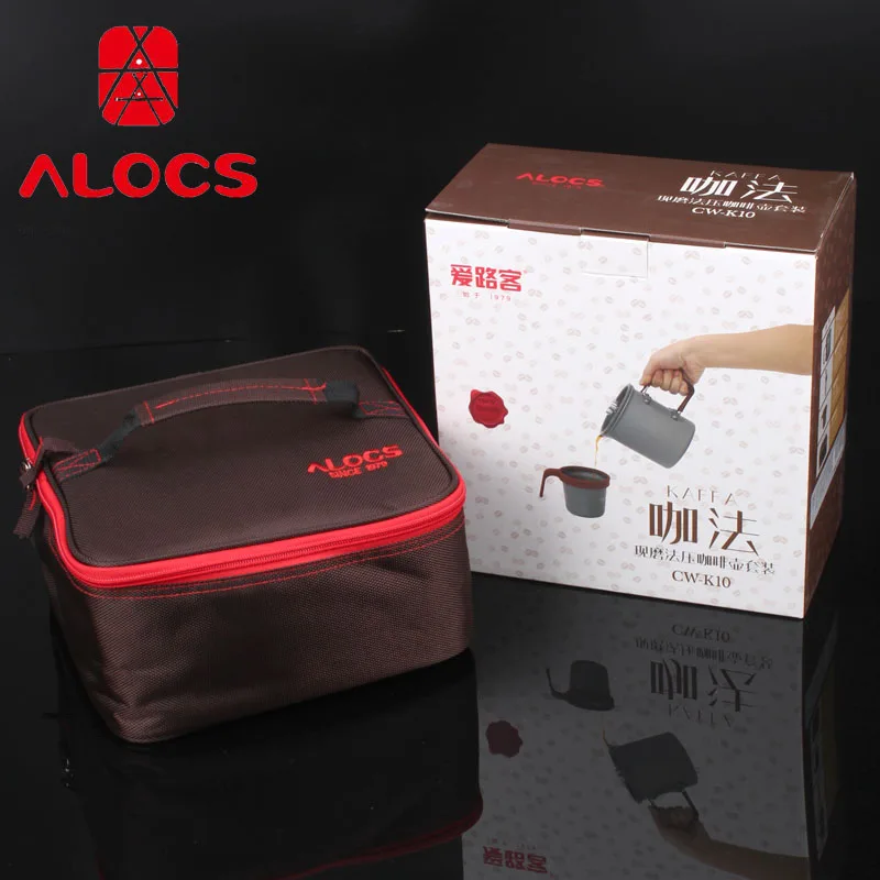 Alocs портативная кофемолка для кемпинга пикника на открытом воздухе с 3 чашками