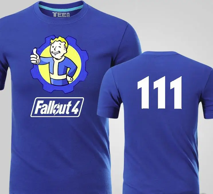 Футболки с принтом игры Fallout 4 111, мужские топы, летние повседневные футболки с коротким рукавом, хлопок, футболка высокого качества - Цвет: style2