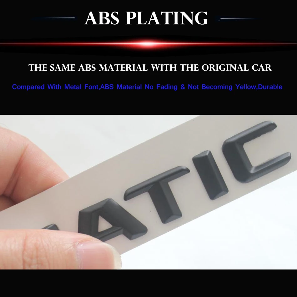 3D матовая черная Автомобильная эмблема W204 W205 C180 C200 C300 C320 C350 C280 C220 C250 C63 наклейки