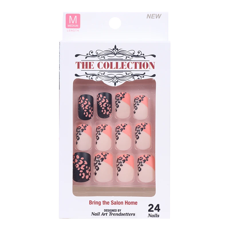 Fashionable Matte Color Nail Tips with Leopard design Artificial Colorful Nails Manufacture | Красота и здоровье