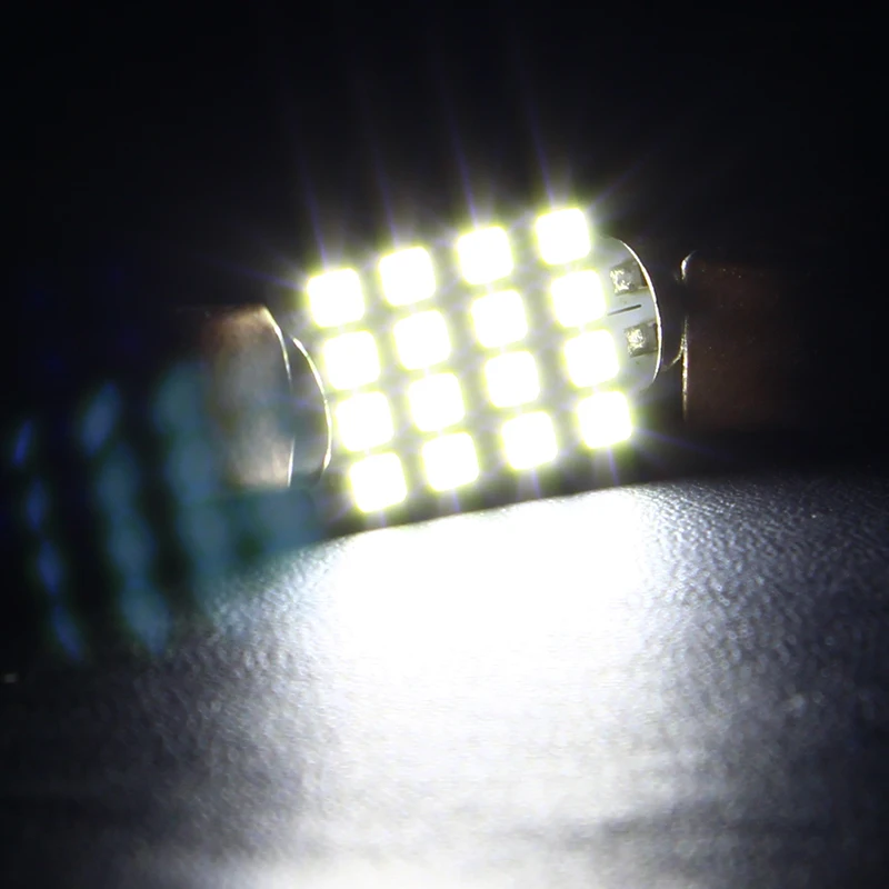 LEEPEE 16SMD Dome 3528 41 мм Автомобильный светильник для чтения BMW e46 e39 и т. д. автомобильные