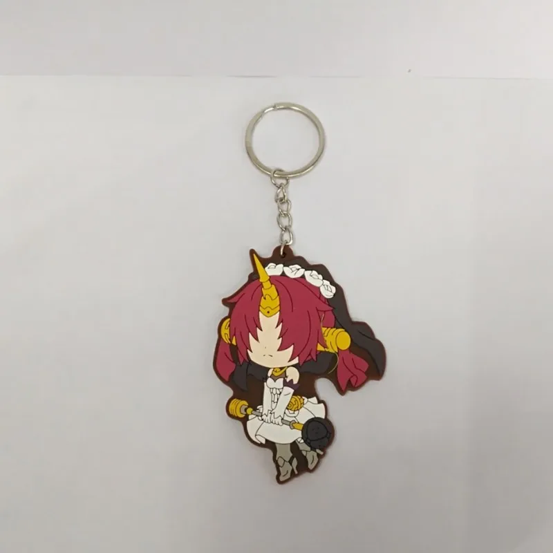 11 Резиновый брелок для ключей, 1 шт., Fate apocripha, аниме Joan of Arc, Jeanne d'Arc, Astolfo, Siegfried, Mordred, Atalanta, SemiramiS, E-G - Цвет: 11