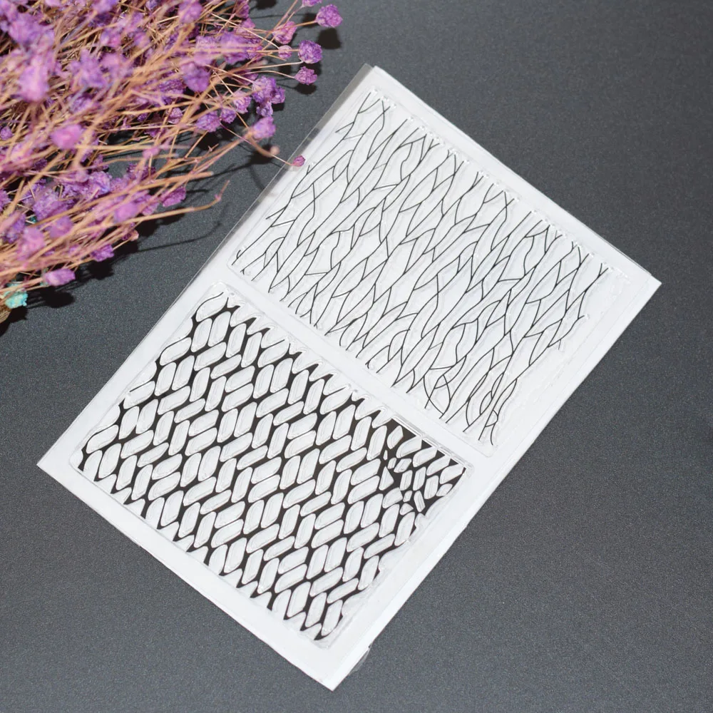 Новый Нерегулярные Pattern ясно штамп для Скрапбукинг прозрачной силиконовой