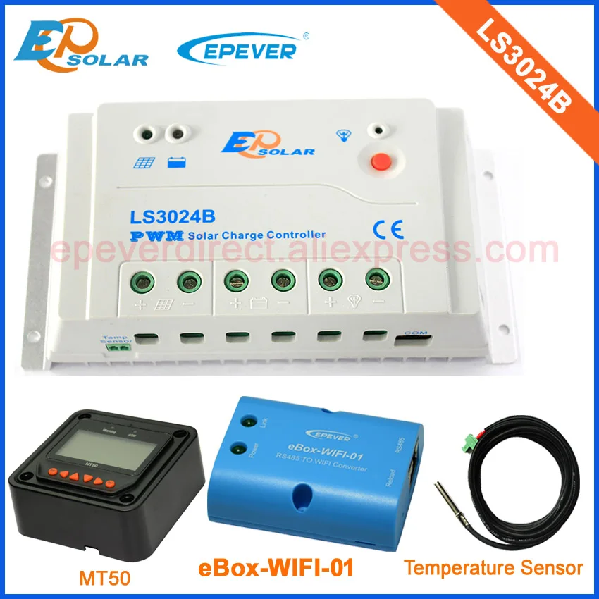 

EPEVER Free shipping controller 30A EPsolar LS3024B 30amps LandStar series Solar battery charger 12V 24V wifi eBOX and MT50 Mete