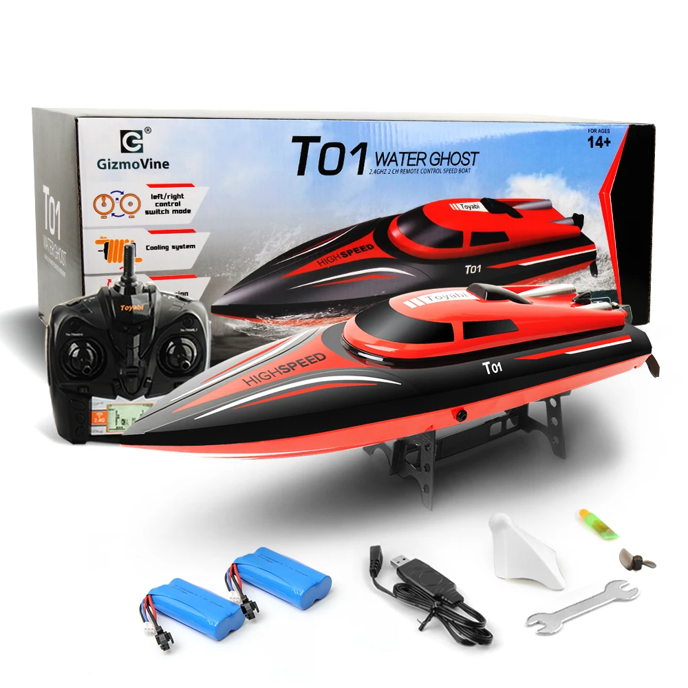 RC лодка H101 2 4 ГГц Высокая скорость 30 км/ч 180 градусов флип с сервоприводом