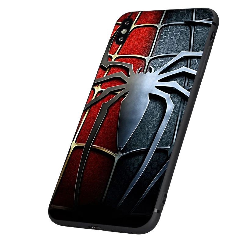 Черный ТПУ чехол для iphone 5 5S se 6 6s 7 8 plus x 10 XR XS MAX силиконовый чехол Marvel мстители капитан Железный человек танос
