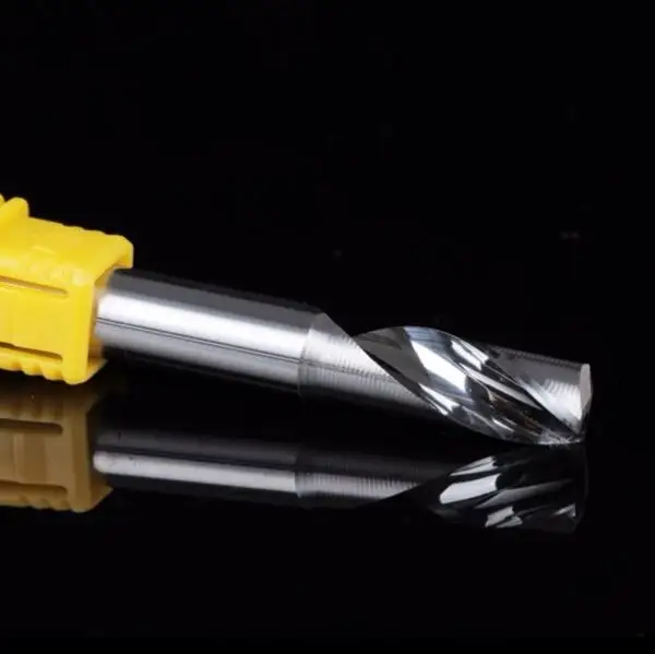 5 шт. 3 175 фреза с одной канавкой Концевая спиральный резак из ПВХ для