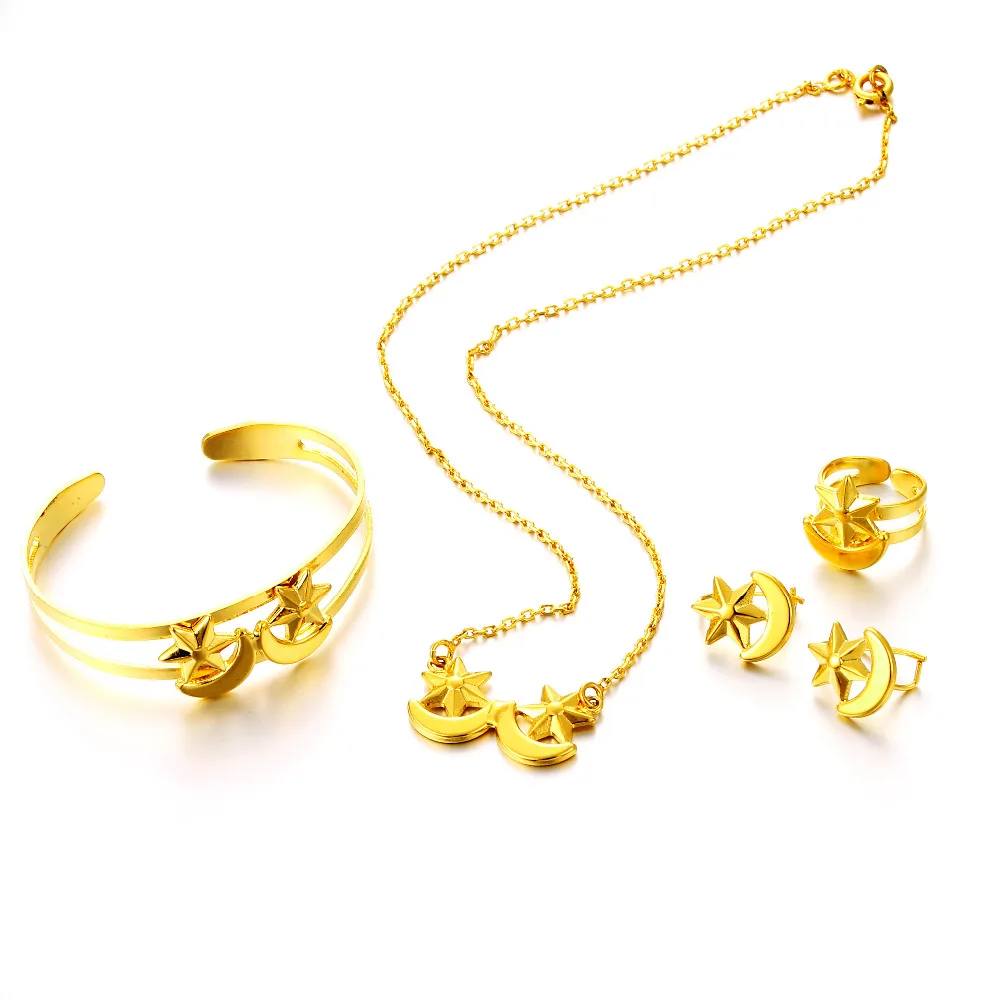 Набор украшений Ethlyn в африканском стиле золотого цвета для девочек/малышей/детей