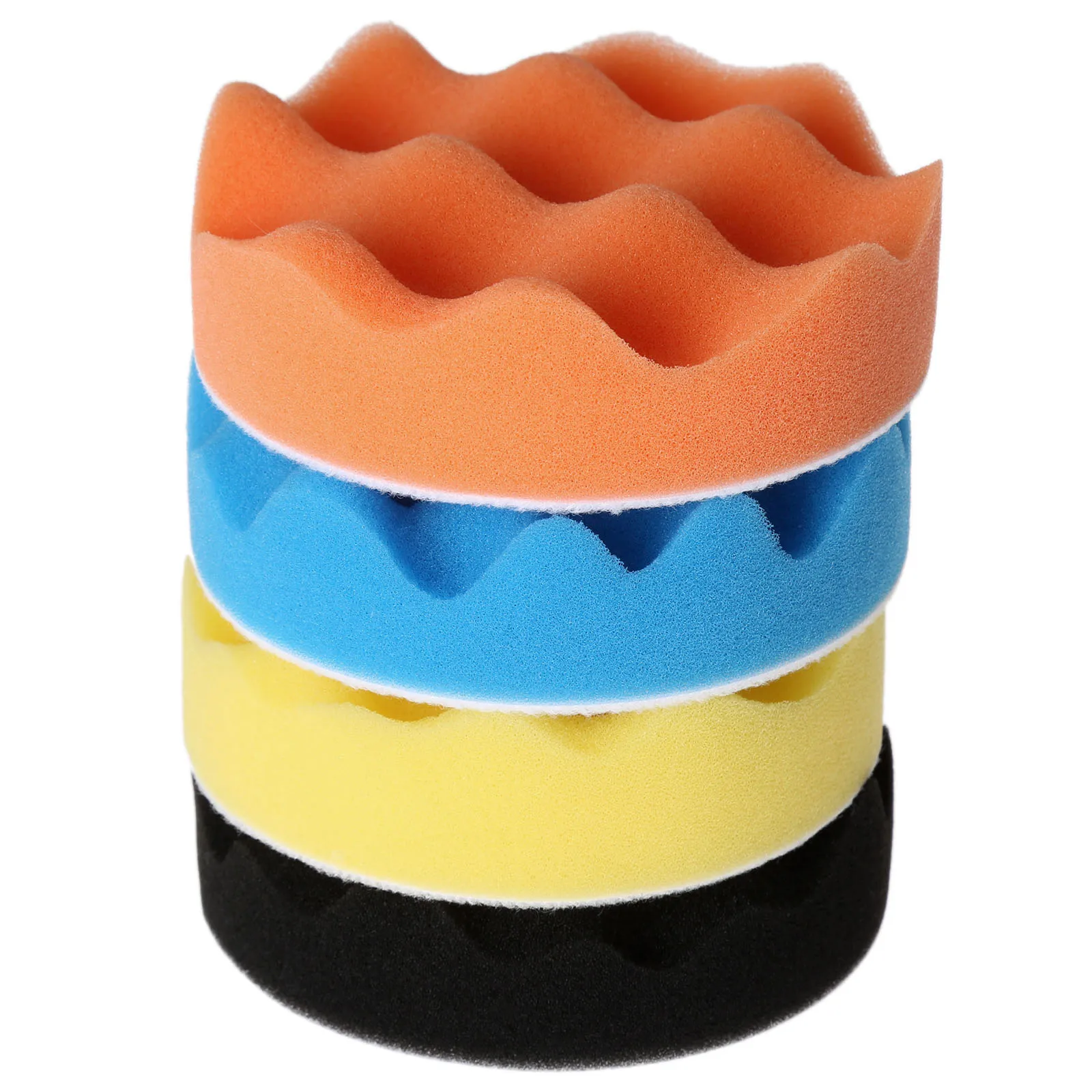 4inch DRELD 4 шт. 3/4/5/6 дюймов Губка Полировка Pad набор ручных инструментов для автомобиля, полировальная машинка для воска инструмент для очистки 80/100/125/150 мм - Цвет: 4inch