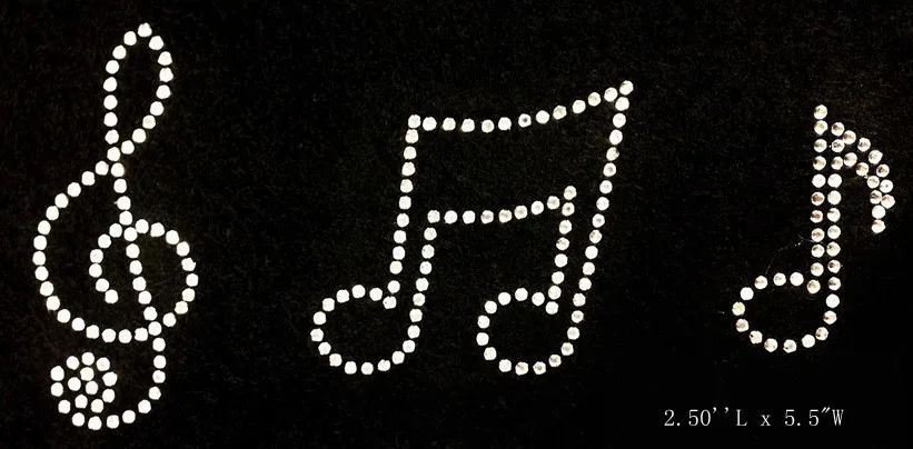 Бесплатная доставка музыкальный стиль Знак Стразы с прямой основой