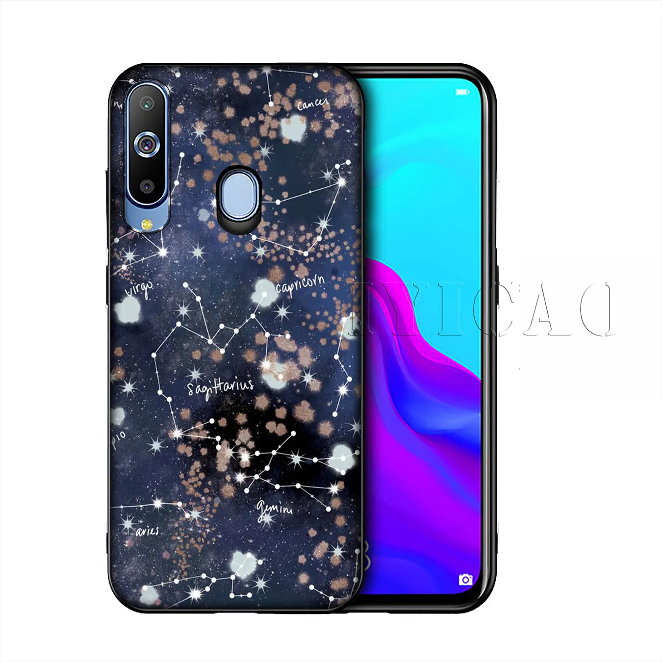 IYICAO Компас Карта мира звезда Силиконовая Мягкий чехол для samsung Galaxy A10 A30 A40 A50 A70 M10 M20