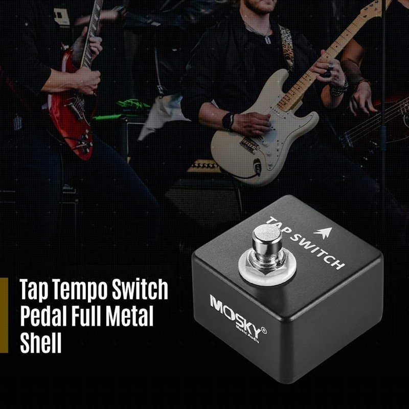 MOSKY TAP SWITCH Guitar Effect Pedal Tap Tempo Switch Guitar Pedal Full Metal Shell Guitar Parts& Accessories