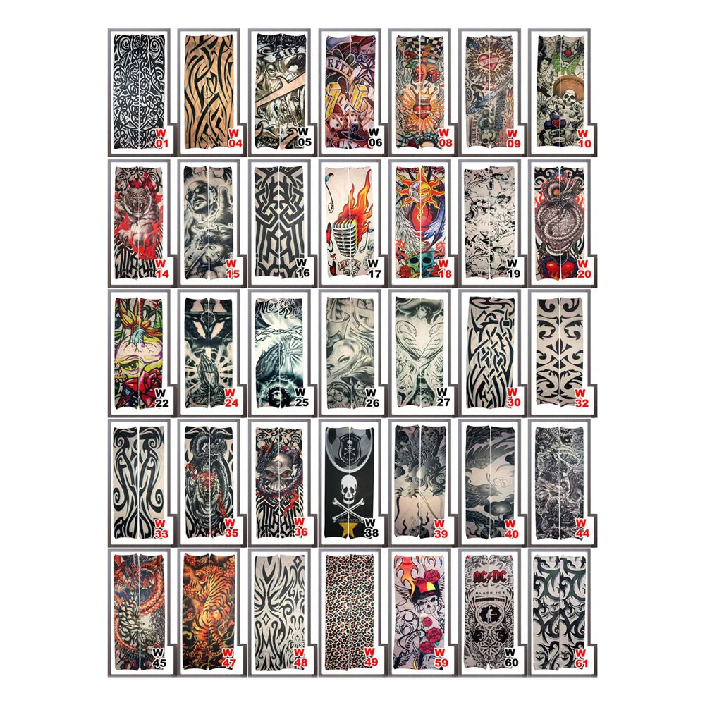 6 шт унисекс Солнцезащитная Татуировка рукава Бесшовные УФ Защита от солнца