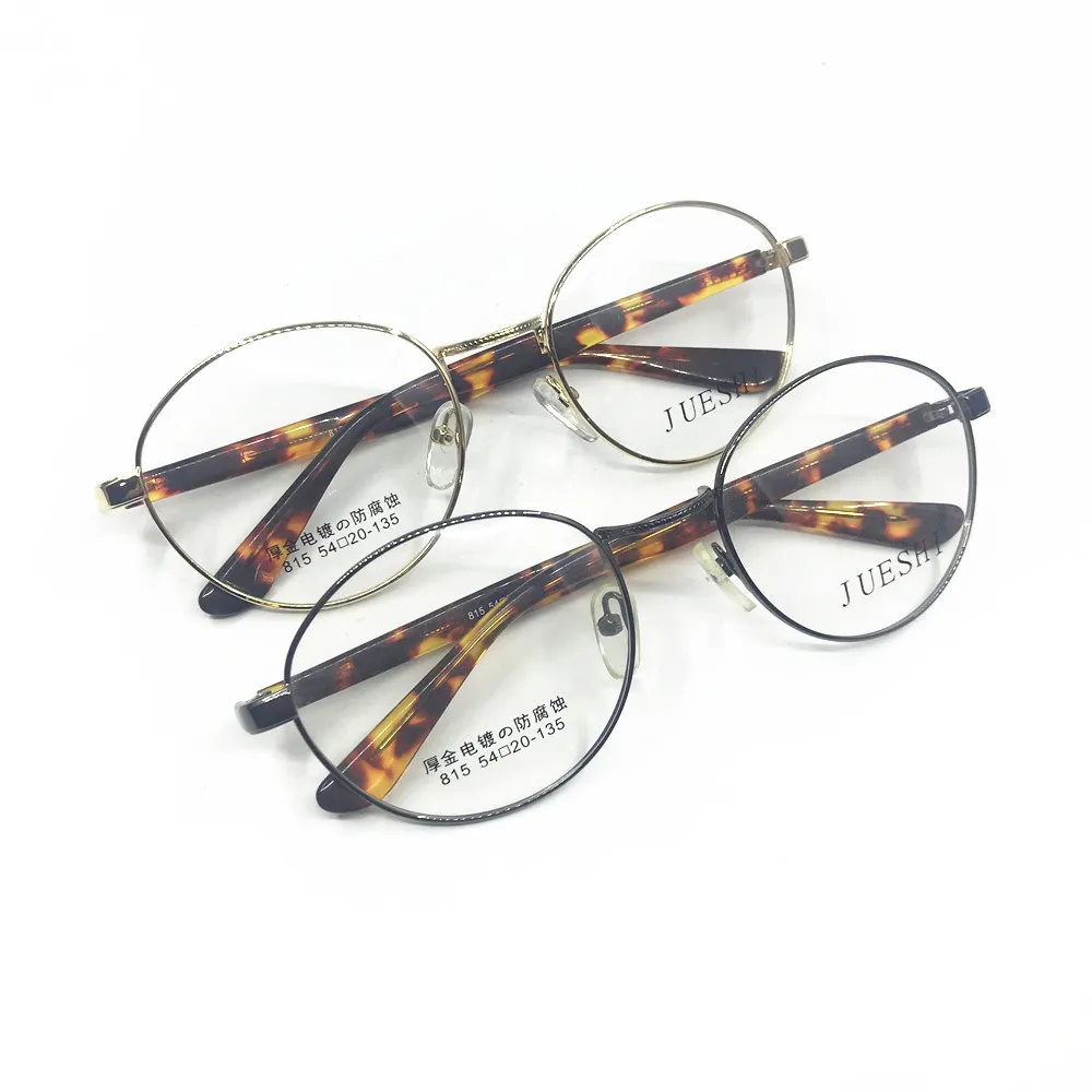 Винтажные 45 мм овальные круглые ацетатные металлические оправы для очков с