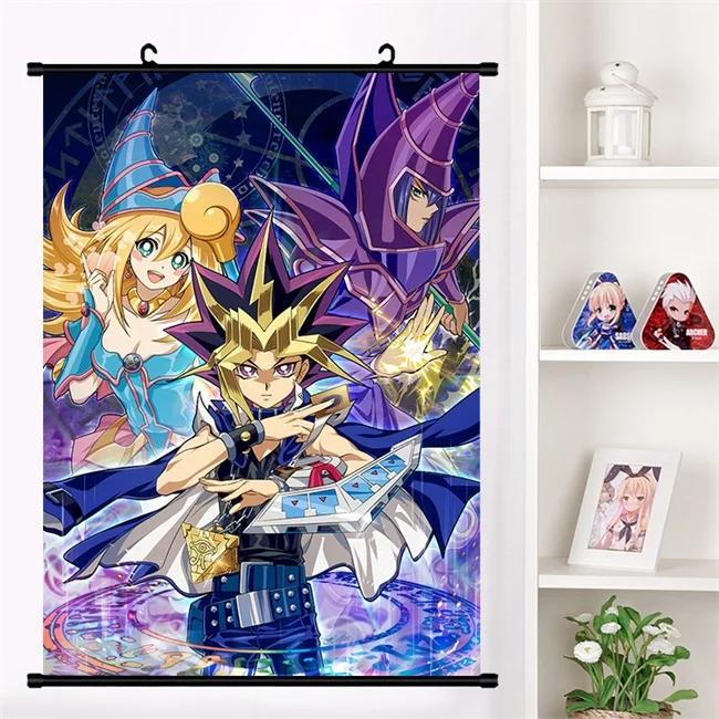 Аниме Yu-Gi-Oh! Duel Monsters Mutou Yuugi ATEM темная волшебница Косплей настенный плакат домашний декор - Цвет: A