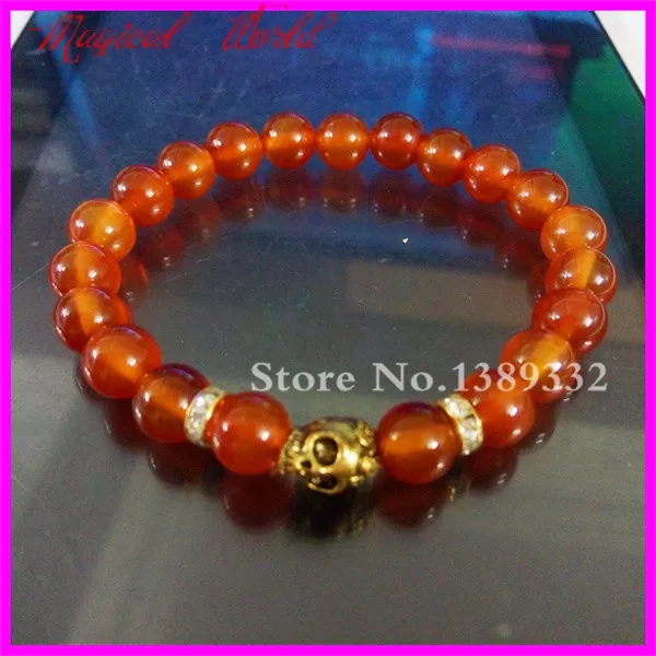 1 шт. красивые унисекс полудрагоценные Сердолик красные драгоценные камни бисер