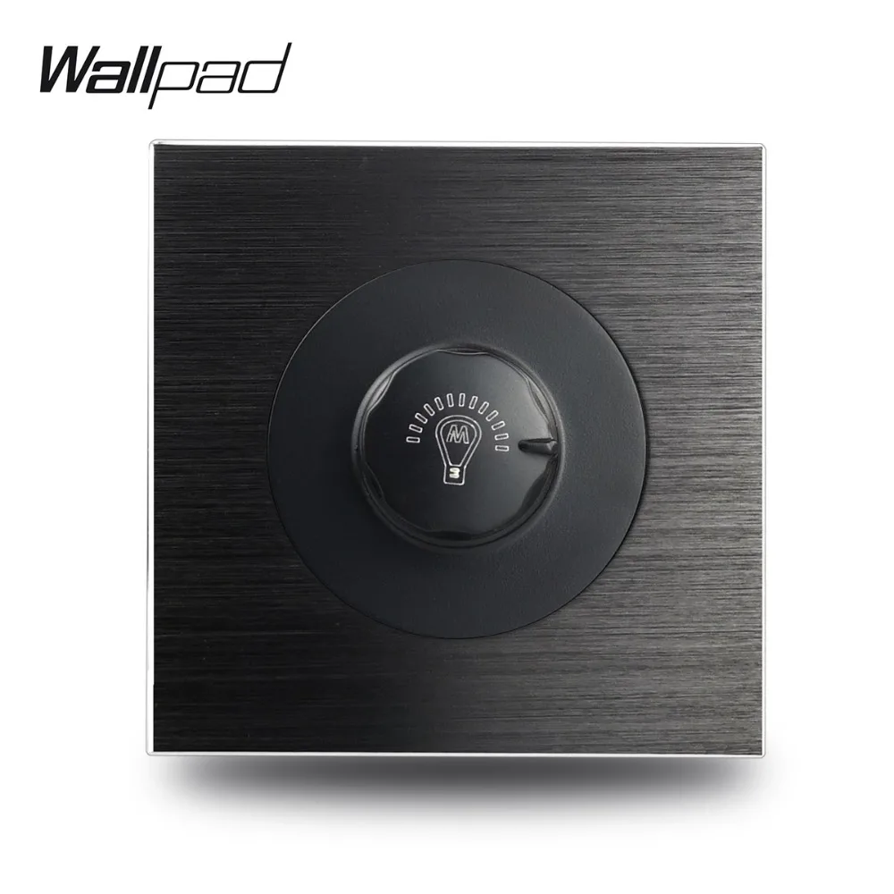 Wallpad L6 атласный черный металлический 1 комплект настенный диммер контроллер