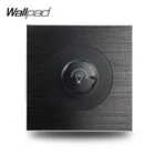 Wallpad L6 атласный черный металлический 1 комплект, настенный диммер, контроллер, алюминиевая пластина 500 Вт