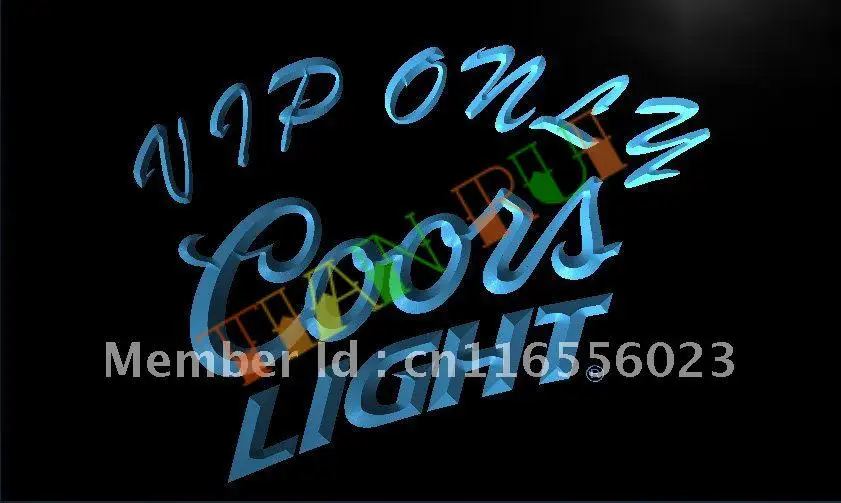 

LA095- Coors VIP Only Bar Beer LED Neon Light Sign