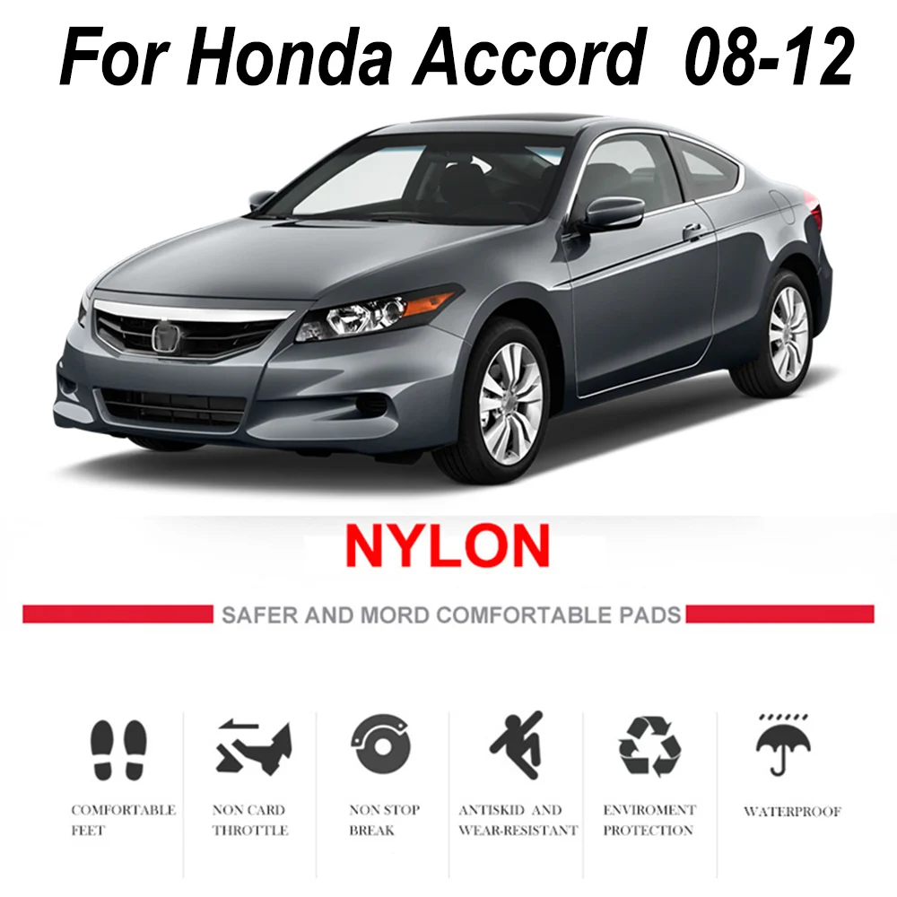 С учетом автомобильный коврик коврики для Honda Acccord 8 Generaiton 2008-2012 нейлон черный ковер прокладка ковров Pad 2009 2010 2011