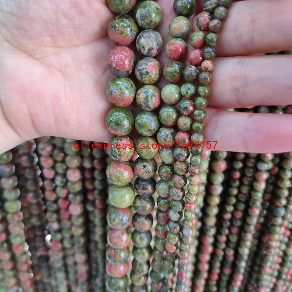 Хороший топ цветы зеленый натуральный камень бусины для браслета ювелирных