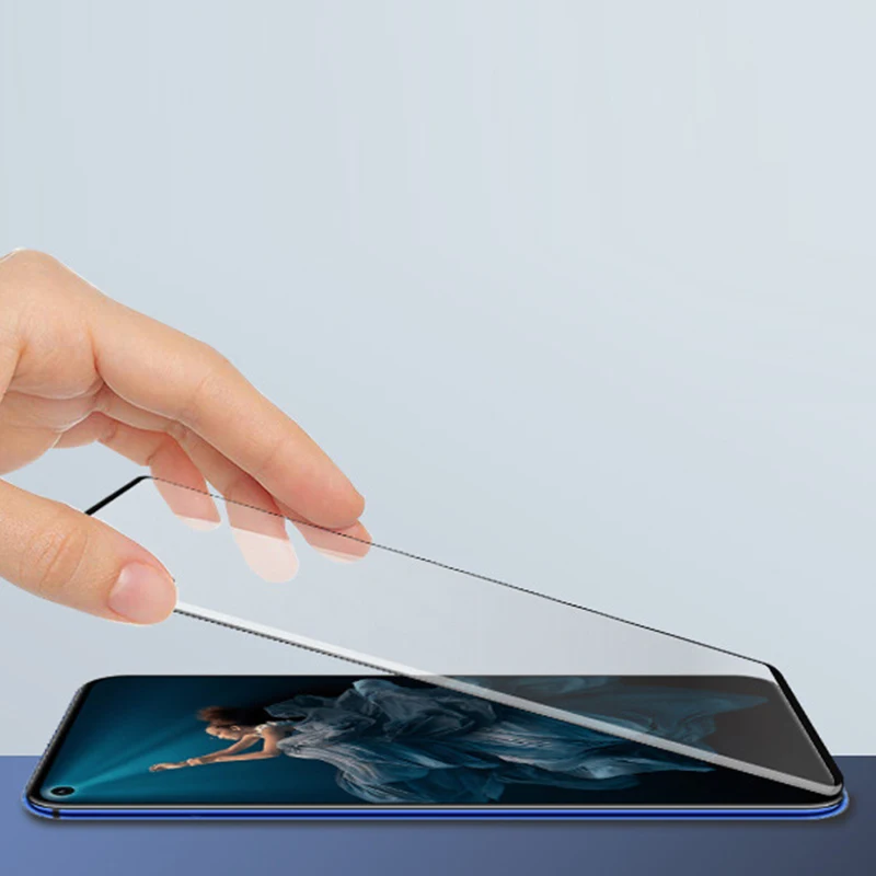 9D полное клеевое покрытие защитное стекло для Honor 20 защита экрана закаленное на